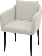 Krzesło do jadalni MCW-H93,  tkanina/tekstylia kremowo-beżowy