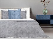 Narzuta Żakard 220x260 Flower stalowa Premium GRENO