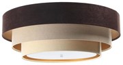 Lampa sufitowa TRINITI 2xE27/60W/230V brąz/beż/złoto