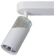 NEO WHITE CHROME SPOT 2xGU10, białe, podwójne, dwa klosze