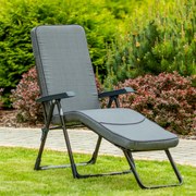 Leżak ogrodowy z podnóżkiem Modena kwadrat H024-07PB PATIO