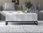 Stolik kawowy TAL 3D 110x54cm biały mat