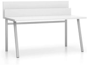 Biurko SINGLE LAYERS z przegrodami, biały