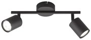 Czarna metalowa lampa punktowa LED 8x30 cm Vano – Fischer &amp; Honsel