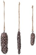 Zestaw 3 metalowych dekoracji wiszących Bloomingville Mildrid