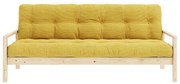 Żółta rozkładana sofa 205 cm Knob – Karup Design