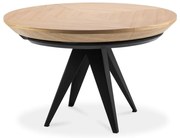 Okrągły rozkładany stół z dodatkowym blatem z blatem w dekorze dębu ø 120 cm Magnus – Windsor &amp; Co Sofas