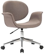 Brązowoszare obrotowe krzesło biurowe B4-G03