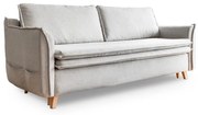 Kremowa rozkładana sofa 225 cm Charming Charlie – Miuform