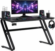 Czarne nowoczesne biurko dla gracza D7-S41