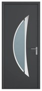 Drzwi zewnętrzne z antracytowego aluminium wys. 218 x szer. 96 cm - prawe - DATELO