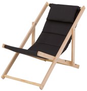 Leżak ogrodowy Hampton Lux antracytowy