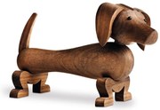 Figurka z litego drewna orzechowego Kay Bojesen Denmark Dog