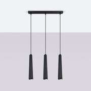 Lampa wisząca PRYSM 3L czarna SOLLUX LIGHTING