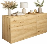 Wisząca komoda z półkami dąb artisan E0-C42