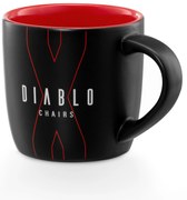 Kubek Diablo Chairs, czarno-czerwony
