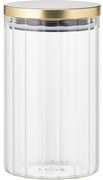 Szklany słoik ze złotą pokrywką, 1000 ml