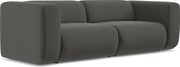 3-osobowa kanapa modułowa - z tkaniny welwetowej - stalowy - EKAHI