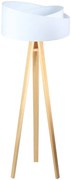Lampa stojąca GEMSTONE biała/sosna BPS KONCEPT