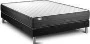 lózka z materacem VITALPOWER 160 x 190 cm Rama lózka Czarny