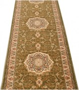 Zielony elegancki chodnik w tradycyjny wzór E1-H06