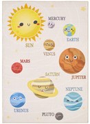 Dywan dziecięcy Play układ słoneczny 80 cm x 120 cm