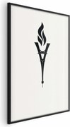 Plakat Znicz olimpijski 21x30 cm z ramą czarną bez marginesu ARTGEIST B