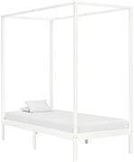 Białe pojedyncze łóżko 90x200cm S6-N19