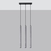 Lampa wisząca PASTELO 3L betonowa