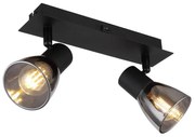 Globo 54307-2 - Kinkiet CLAUDE 2xE14/40W/230V czarny