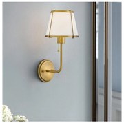 Hinkley HK-CLARKE1-DBR-OW - Kinkiet CLARKE 1xE27/40W/230V mosiądz/biały