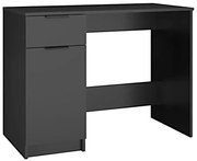 Czarne biurko z szufladą H2-P27