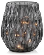 LED szklana lampa MADRID czarna