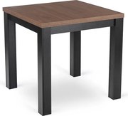 Stół Kwadratowy Rozkładany MAX 80-160 cm Orzech Nicea/Czarny Loft