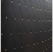 Nedis CLLN160 - LED Kurtyna bożonarodzeniowa 160xLED/7 funkcji 5m IP44 ciepła biel