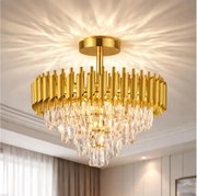 Brilagi - Przysufitowy żyrandol ECLIPSE 7xE14/10W/230V śr. 48 cm złota