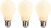 Zestaw 3 żarówek LED z filamentem E27 przyciemnianych matowych 5W 380lm 2350K