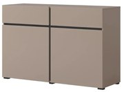 Komoda CROSS 2D2S 119cm congo/czarna HELVETIA