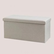 Kuferek Z Bawełny Gipto Beige & ↔︎ 110 Cm - Sklum