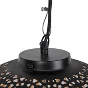 Orientalna lampa wisząca czarna ze złotem 45 cm - RadianteKolonialny Oswietlenie wewnetrzne