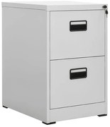 Jasnoszary zamykany kontenerek biurowy L7-B11