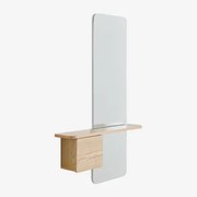 Przedpokój 80x120 Cm Z Mdf Z Lustrem Varna Miel - Sklum