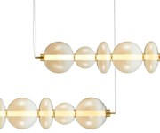 Lampa wisząca DAPHNE AMBER 40W, kule, nowoczesna,