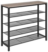 Szafka na buty DAVOR szary/czarny