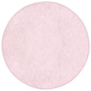 Jasnoróżowy okrągły dywan odpowiedni do prania i robotów sprzątających ø 80 cm Comfort – Mila Home