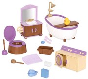 Li'l Woodzeez - Zestaw zabawek meble łazienkowe