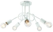 Biała lampa sufitowa bez klosza 46x46 cm Camilla – LAMKUR