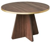 Stolik konferencyjny Mushroom Gold and Walnut
