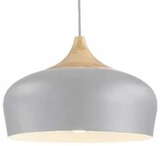 Lampa sufitowa wisząca pojedyncza Bari Szara