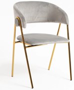 Krzeso Mihu w kolorze zotym, aksamitne